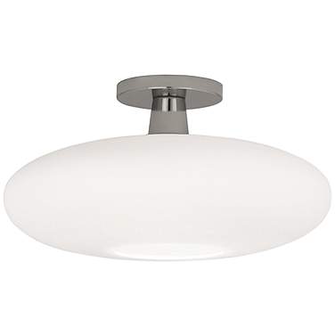 Rico Espinet Ovo 15" Wide Polished Nickel Flush Mount
