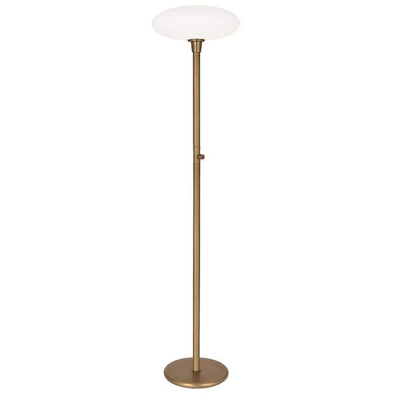 Image 1 Rico Espinet Ovo 66" High Aged Brass Torchiere