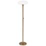 1_Rico Espinet Ovo 66" High Aged Brass Torchiere