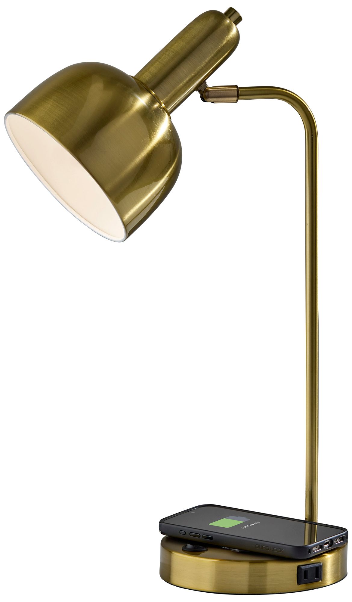 Image 3 Rico Supercharger Desk Lamp- Antique Brass more views