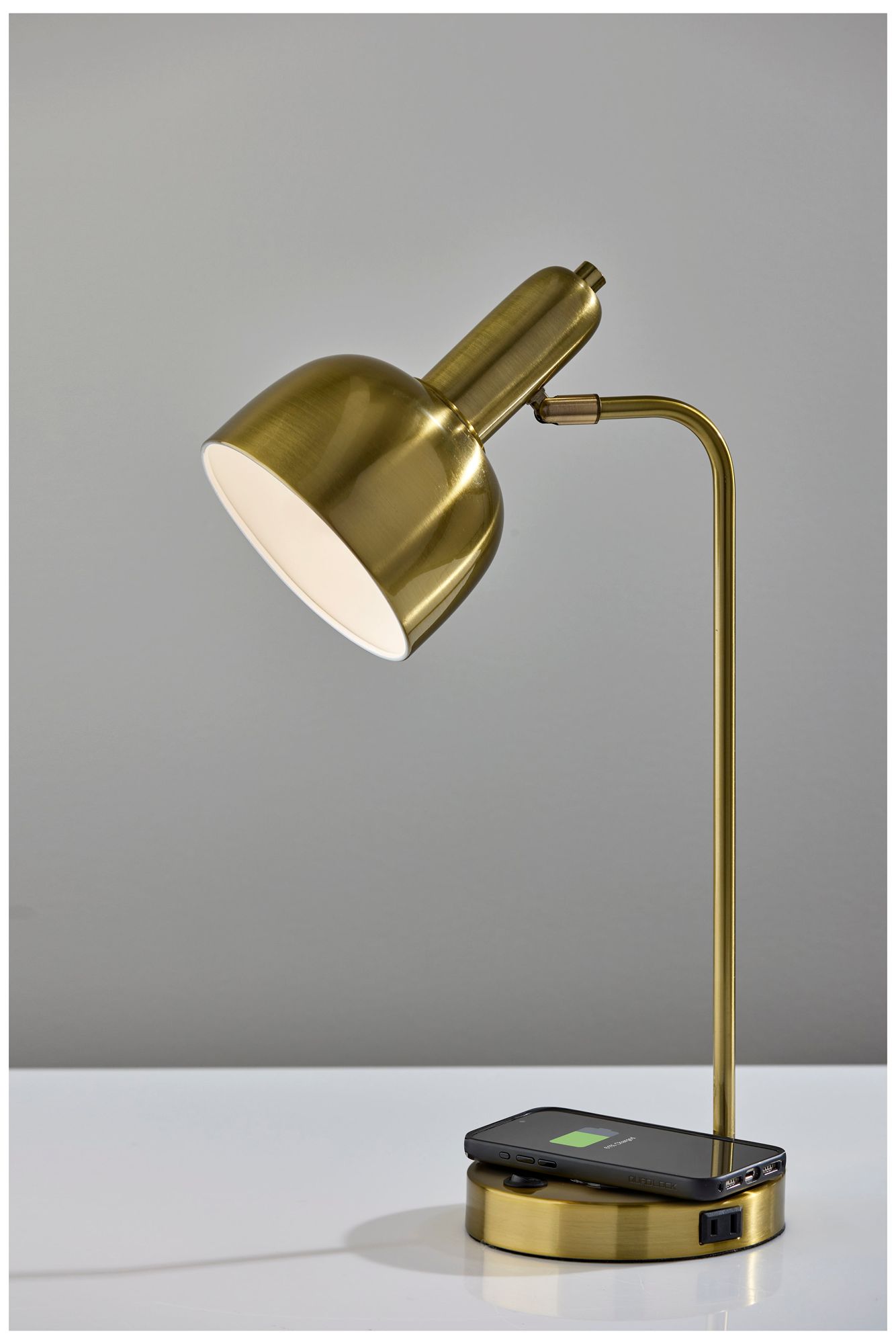 Image 4 Rico Supercharger Desk Lamp- Antique Brass more views