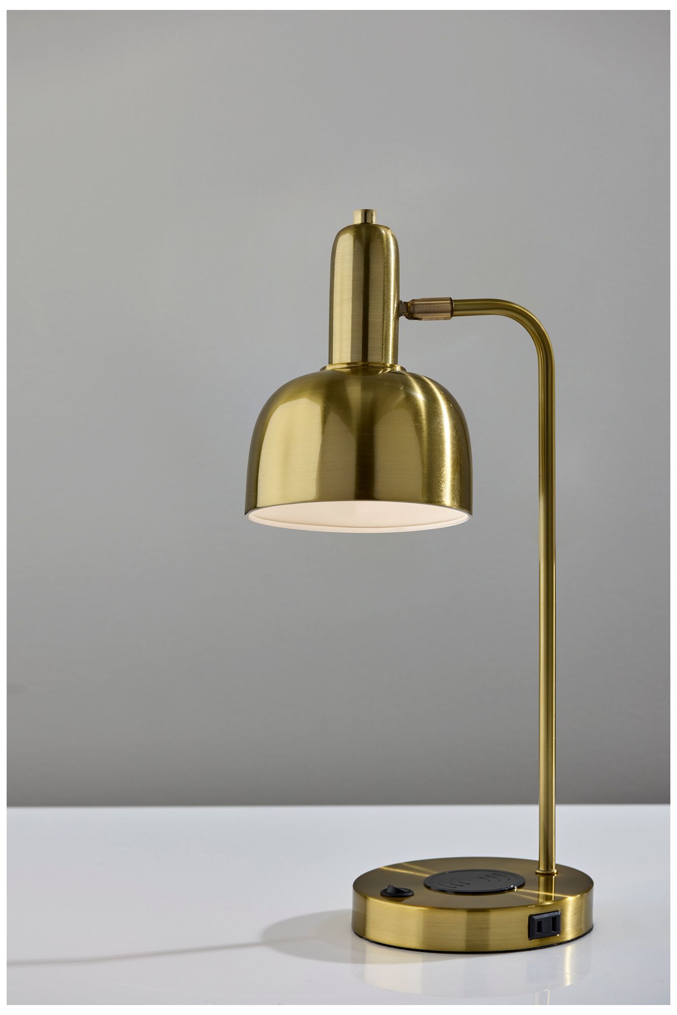 Image 5 Rico Supercharger Desk Lamp- Antique Brass more views