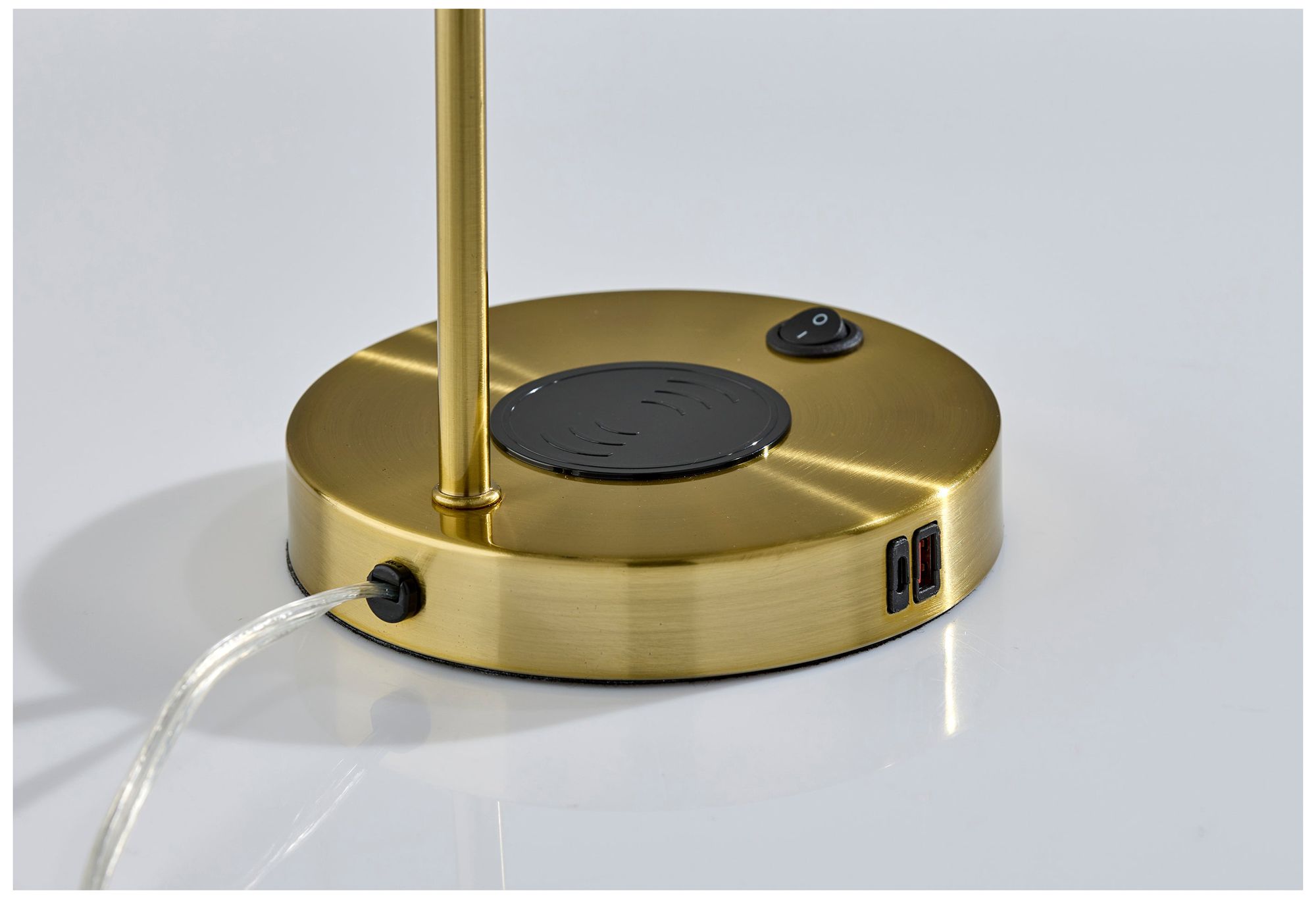 Rico Supercharger Desk Lamp- Antique Brass