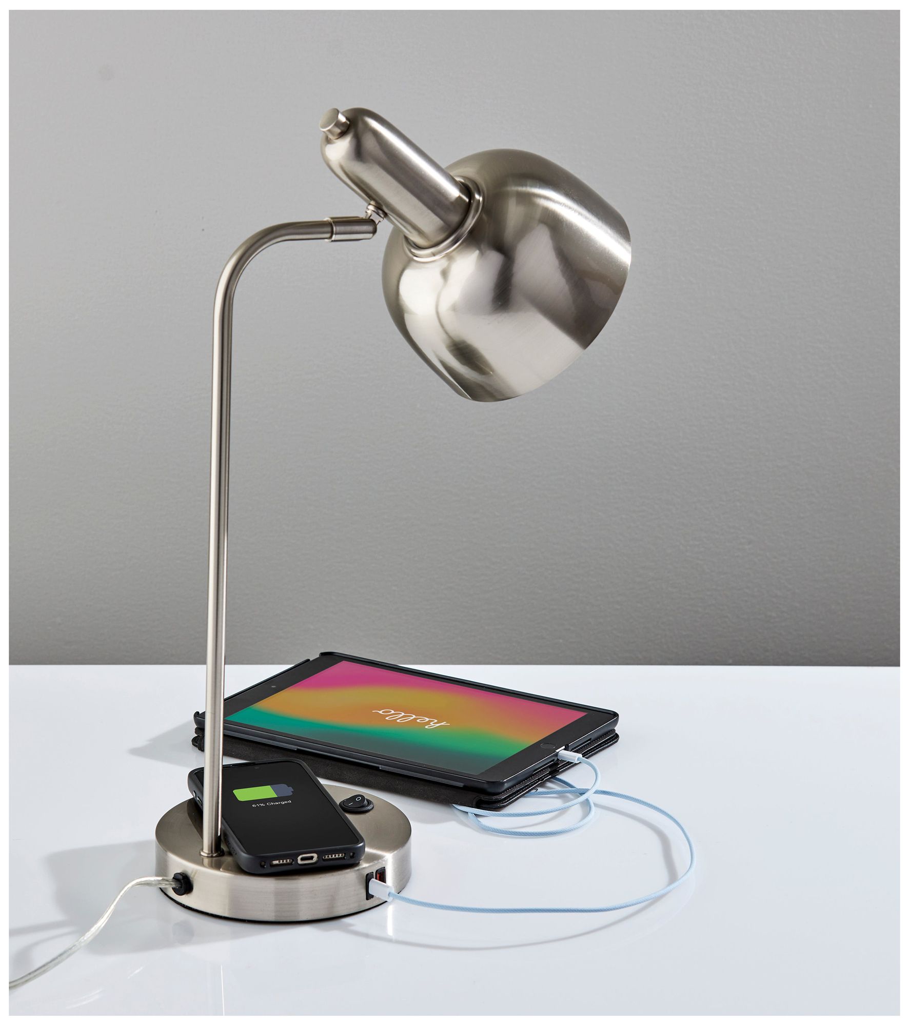 Image 6 Rico Supercharger Desk Lamp- Steel more views