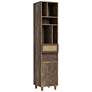 Riddle 15 3/4" Wide Reclaimed Oak Wood 2-Drawer TV Tower
