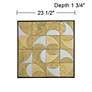 Ridenour 23 1/2" Square Gold Shadow Box Framed Wood Wall Art