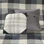 Thumbnail3 of Ridge Gray Plaid Cal King 7-Piece Comforter Set more views