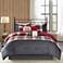Ridge Red Plaid 7-Piece Comforter Set