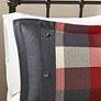 5_Ridge Red Plaid Queen 7-Piece Comforter Set more views