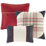 6_Ridge Red Plaid Queen 7-Piece Comforter Set more views