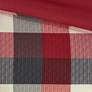 Ridge Red Plaid Queen 7-Piece Comforter Set