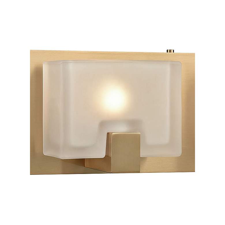 Image 2 Ridgecrest 21 inch Wide Satin Brass 3-Light Bath Light more views