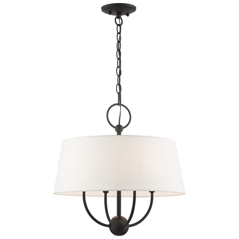 Image 1 Ridgecrest 4 Light Black Pendant Chandelier