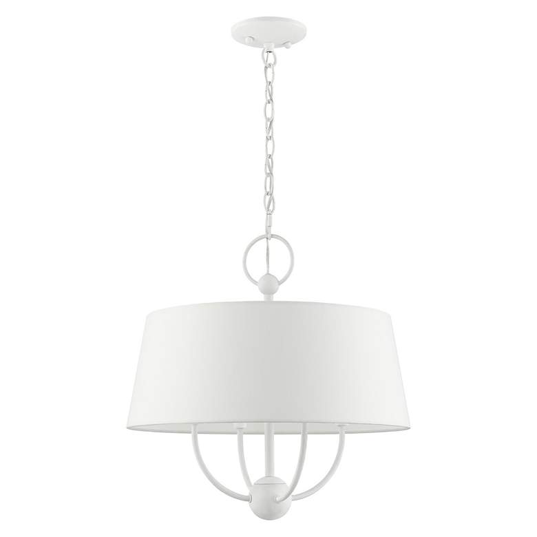 Image 3 Ridgecrest 4 Light White Pendant Chandelier more views