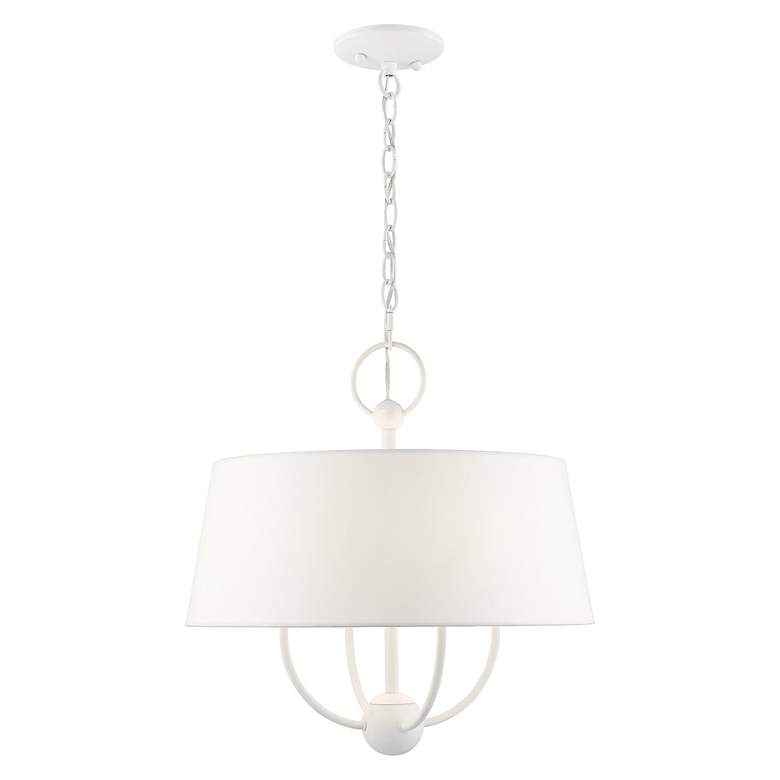 Image 4 Ridgecrest 4 Light White Pendant Chandelier more views