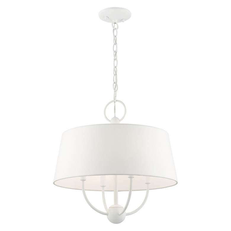 Image 5 Ridgecrest 4 Light White Pendant Chandelier more views