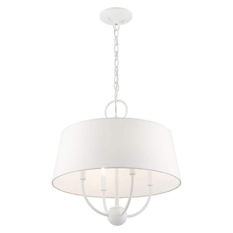 Image 6 Ridgecrest 4 Light White Pendant Chandelier more views