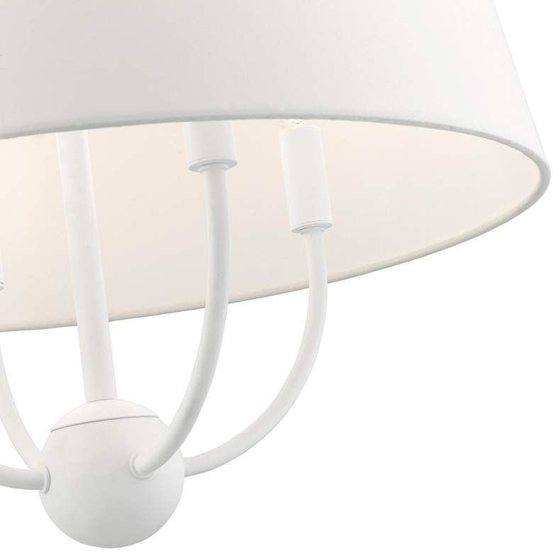 Image 7 Ridgecrest 4 Light White Pendant Chandelier more views