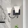 1_Ridgedale 14.5-in W 2-Light Black Arm Wall Sconce