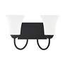 3_Ridgedale 14.5-in W 2-Light Black Arm Wall Sconce more views