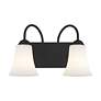 6_Ridgedale 14.5-in W 2-Light Black Arm Wall Sconce more views