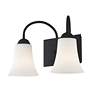 7_Ridgedale 14.5-in W 2-Light Black Arm Wall Sconce more views