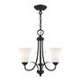 4_Ridgedale 18-in 3-Light Black Shaded Chandelier more views