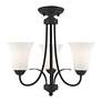 6_Ridgedale 18-in 3-Light Black Shaded Chandelier more views