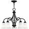 Ridgedale 25 1/2" Wide Black 5-Light Chandelier