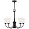Ridgedale 25 1/2" Wide Black 6-Light Chandelier