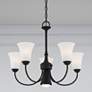 1_Ridgedale 25 1/2" Wide Black 6-Light Chandelier