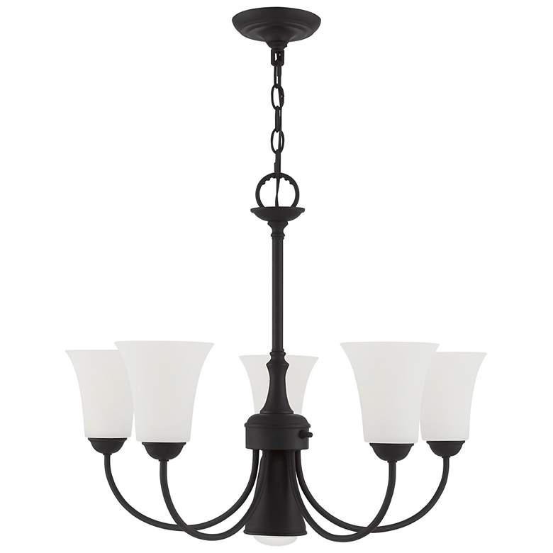 Image 3 Ridgedale 25 1/2" Wide Black 6-Light Chandelier more views