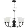 3_Ridgedale 25 1/2" Wide Black 6-Light Chandelier more views