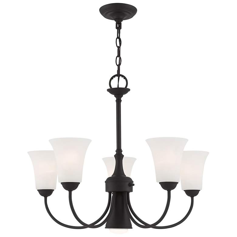 Image 4 Ridgedale 25 1/2" Wide Black 6-Light Chandelier more views