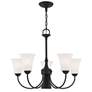 4_Ridgedale 25 1/2" Wide Black 6-Light Chandelier more views