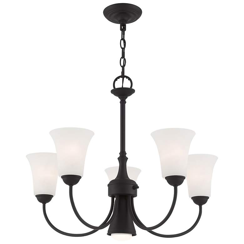 Image 5 Ridgedale 25 1/2" Wide Black 6-Light Chandelier more views