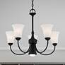 7_Ridgedale 25 1/2" Wide Black 6-Light Chandelier more views