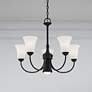Ridgedale 25 1/2" Wide Black 6-Light Chandelier