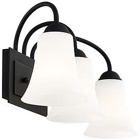 Image5 of Ridgedale 3-Light 9-in Black Bell Vanity Light more views