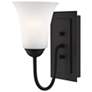 2_Ridgedale 5.5-in W 1-Light Black Arm Wall Sconce
