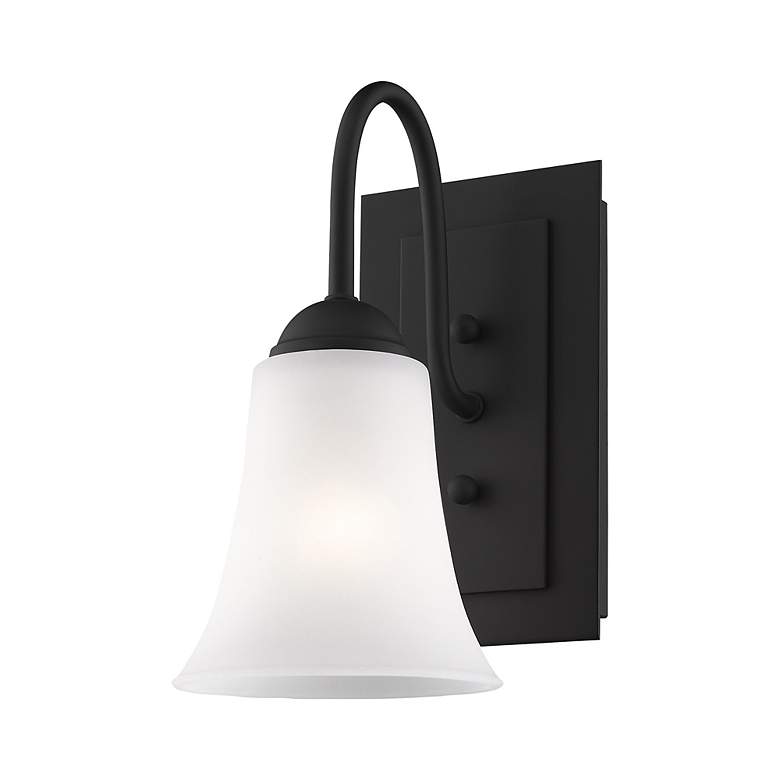 Image 5 Ridgedale 5.5-in W 1-Light Black Arm Wall Sconce more views