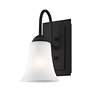 5_Ridgedale 5.5-in W 1-Light Black Arm Wall Sconce more views