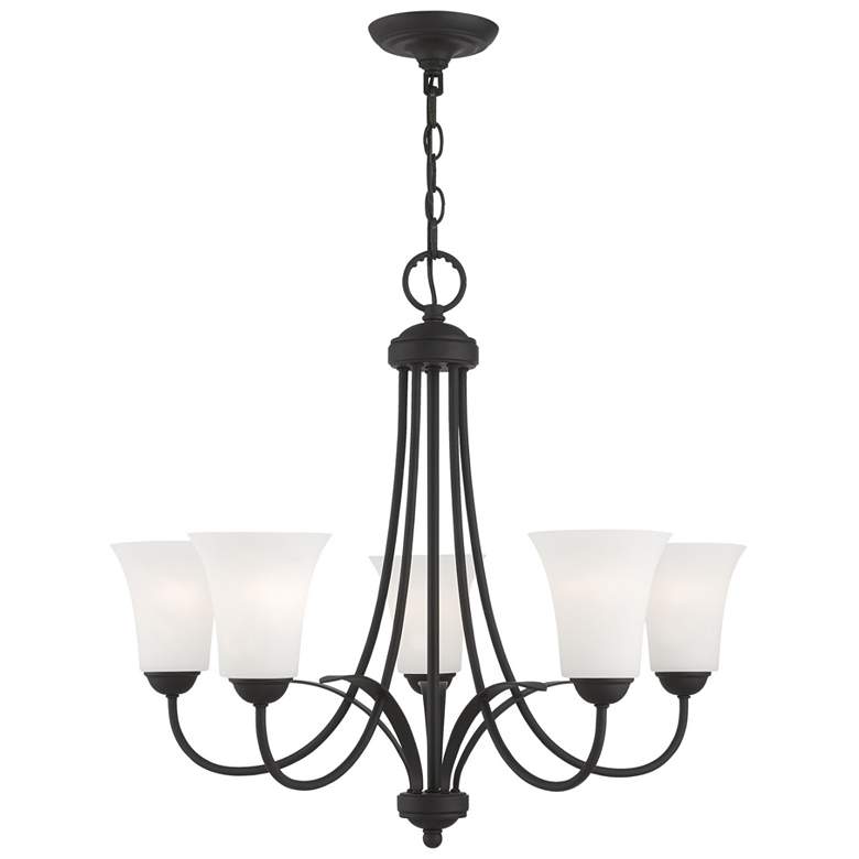 Image 2 Ridgedale 5-Light Black Shaded Chandelier