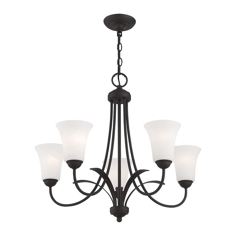 Image 5 Ridgedale 5-Light Black Shaded Chandelier more views