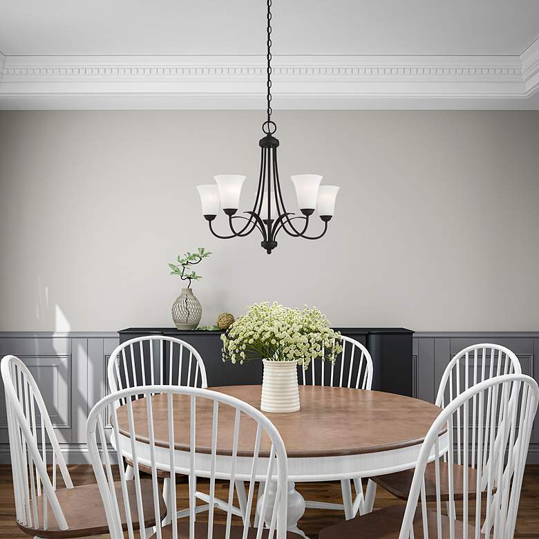 Image 6 Ridgedale 5-Light Black Shaded Chandelier more views