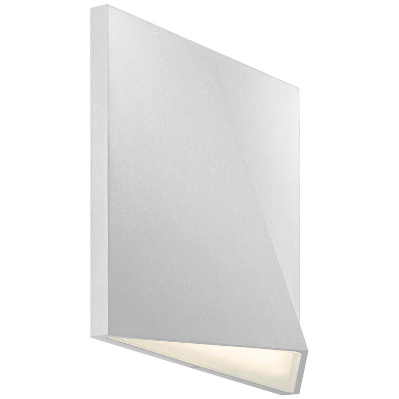 Image 1 Ridgeline 7 1/2 inchH Textured White LED Outdoor Wall Light