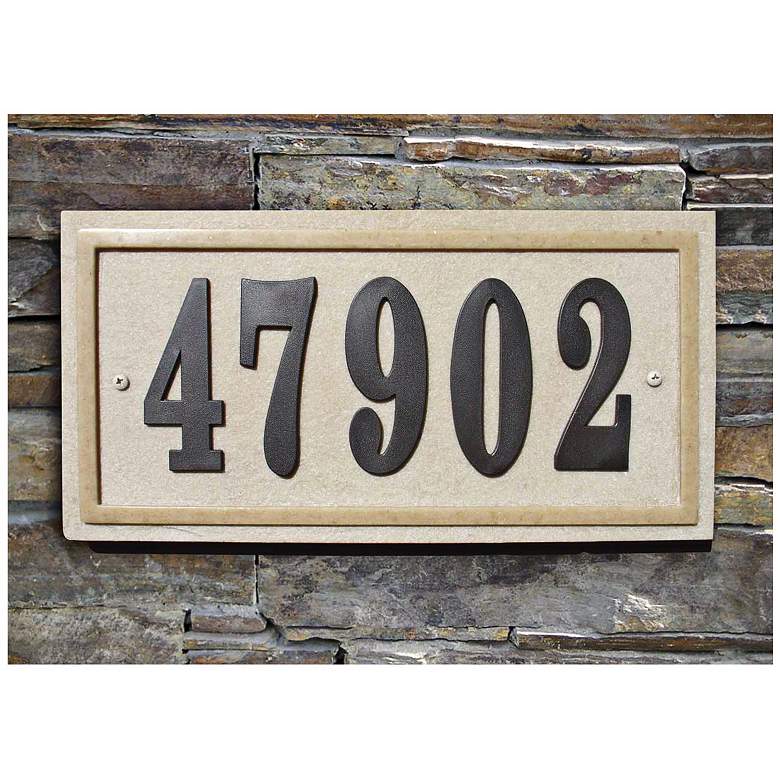 Image 1 Ridgestone Sandstone Rectangle Address Plaque
