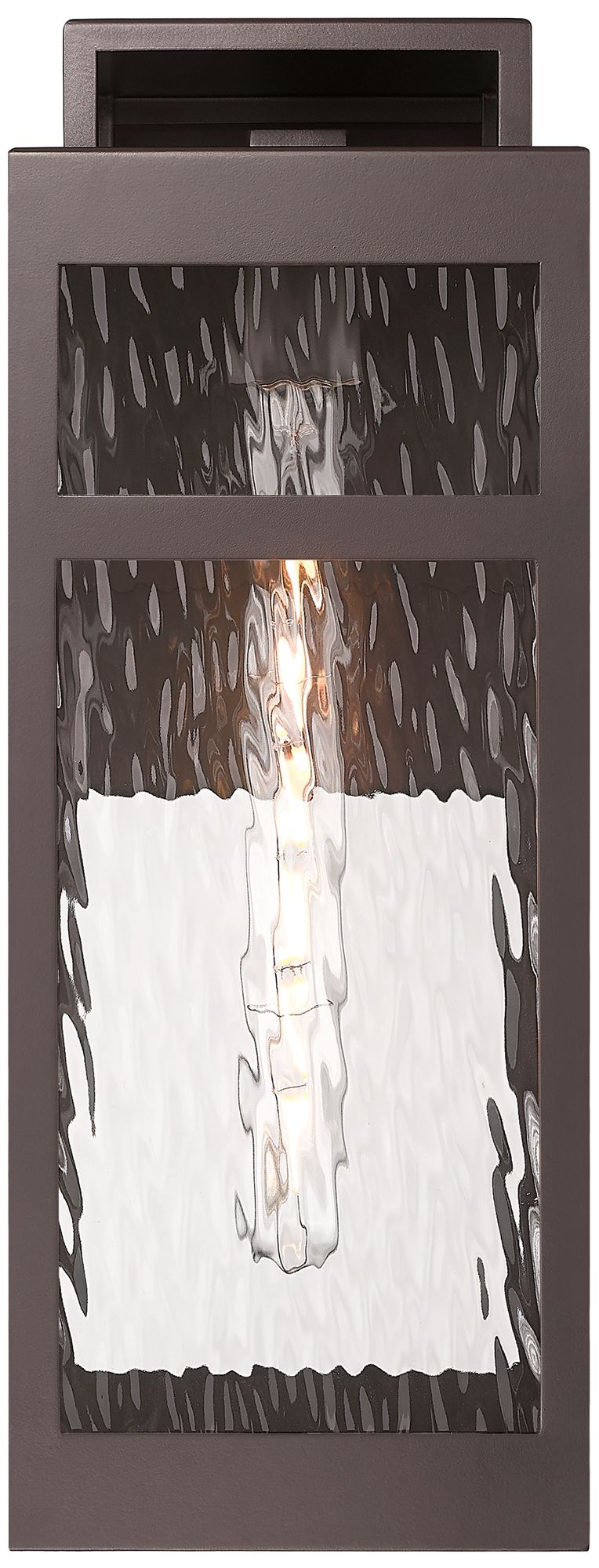 Image 2 Ridgeway 8" Bronze Coastal Outdoor Sconce With Water Glass more views