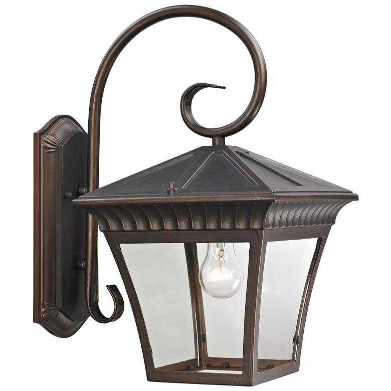 Image 1 Ridgewood 18 High 1 Light Outdoor Sconce Hazelnut Bronze
