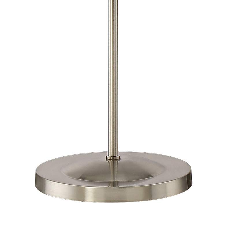 Image 4 Ridley Satin Nickel Gooseneck Floor Lamp with USB Dimmer more views